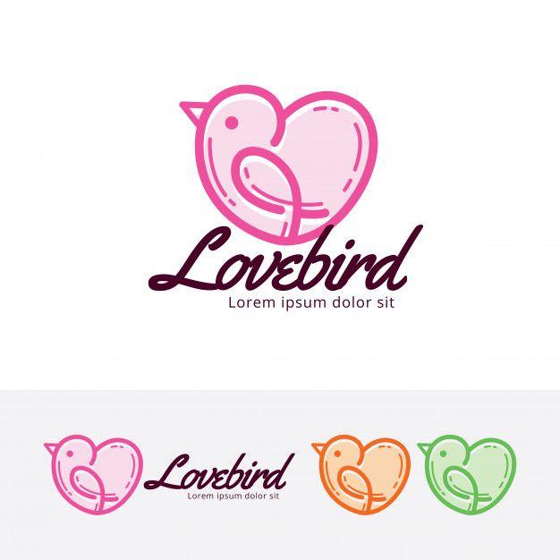 Love Bird Logo - Love bird logo template Vector | Premium Download
