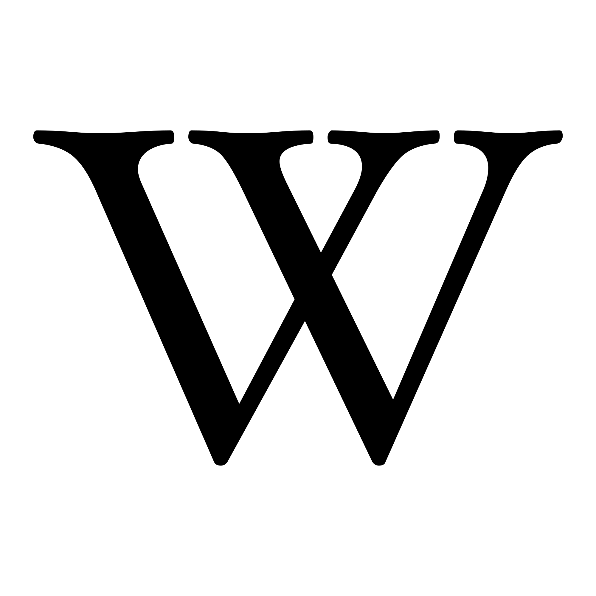 Black W Logo - File:Wikipedia's W.svg - Wikimedia Commons