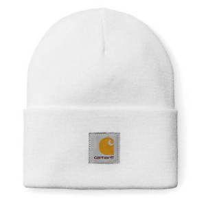 Carrhart Logo - Carhartt Wip Hat Watch Beanie White Kultbeanie with Cover and ...