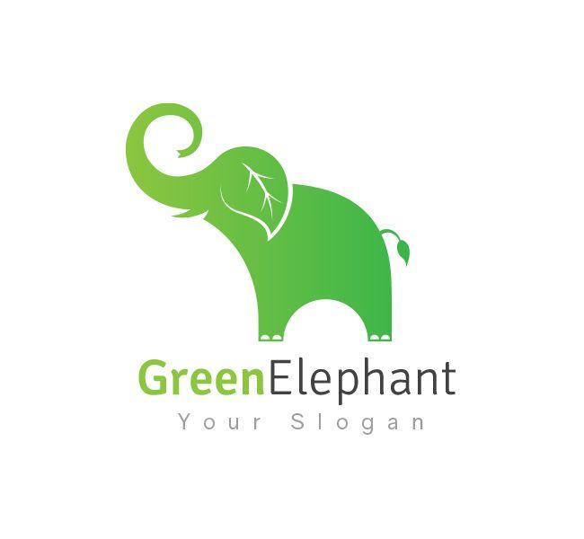 Elephant Logo - Green Elephant Logo & Business Card Template Design Love