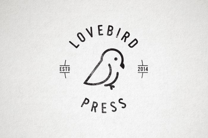 Love Bird Logo - Logo Design: Lovebird Press – Just Random Designs