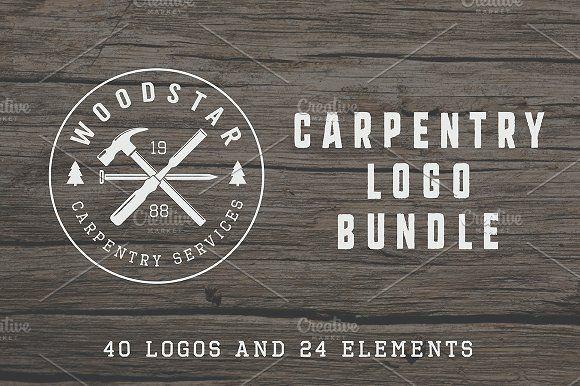 Carpentry Company Logo - Set of vintage carpentry logos ~ Logo Templates ~ Creative Market