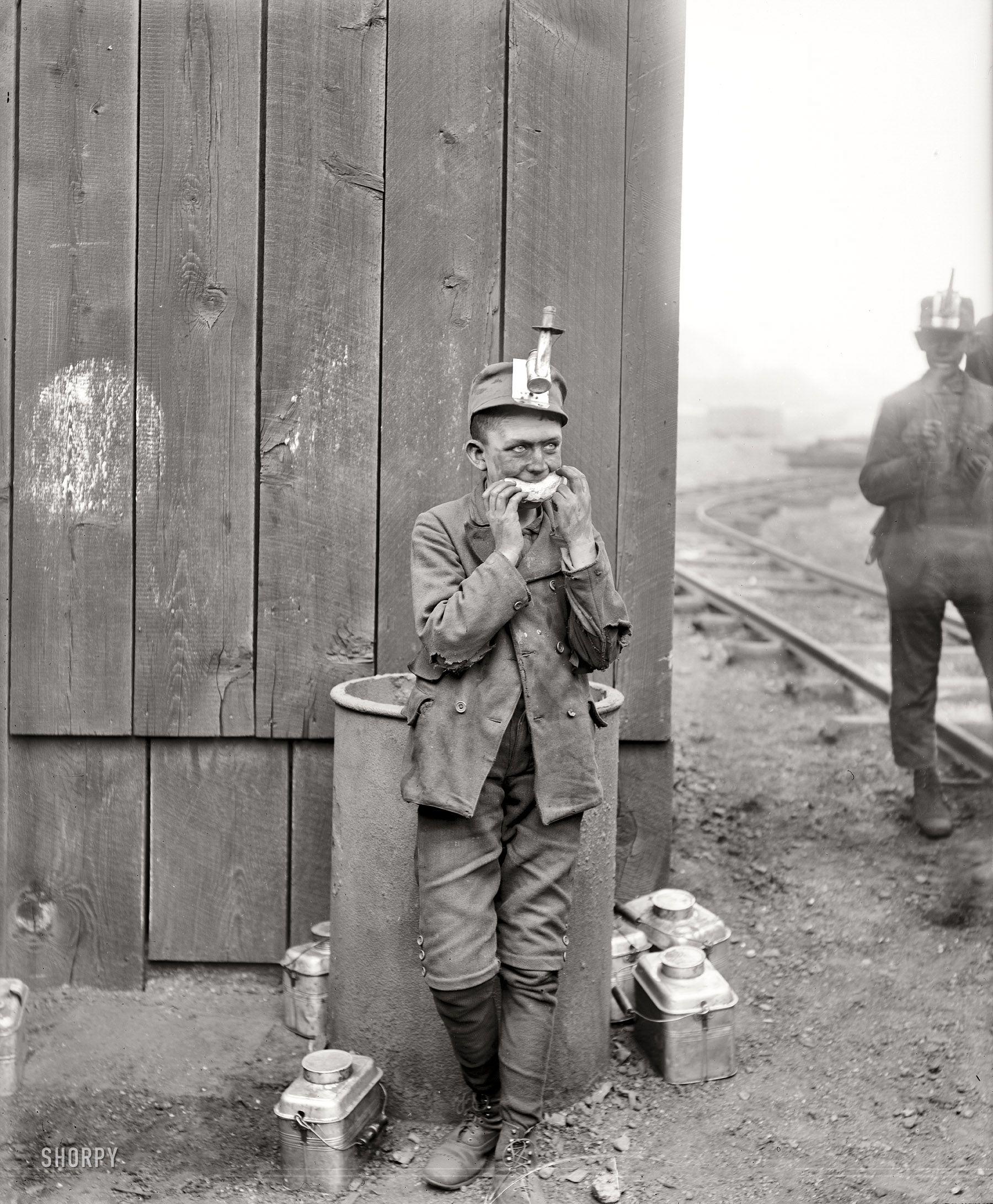 Vintage Coal Mining Logo - Working Lunch: Kingston, Pennsylvania, circa 1900. 