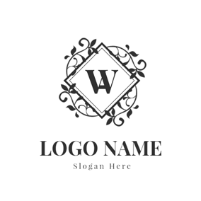 Black and White Letters Logo - Monogram Maker - Make a Monogram Logo Design for Free | DesignEvo