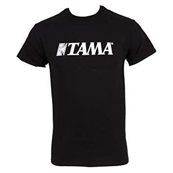 Black W Logo - T-Shirt TAMT001L, Size L, Black w/Logo: Amazon.co.uk: Musical ...