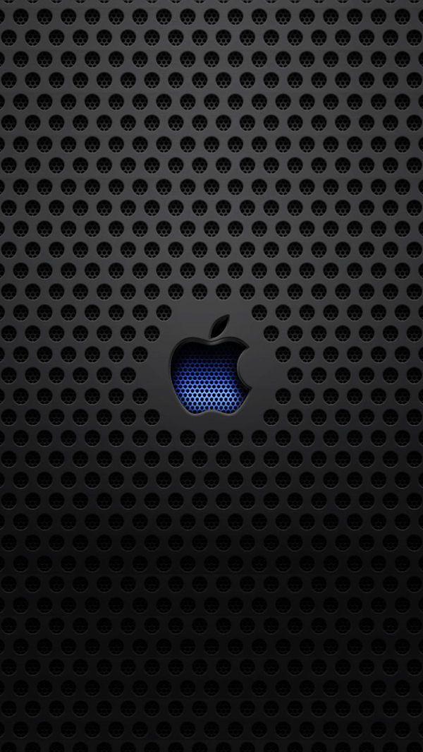 On Black Background iPhone Logo - Free Black iPhone Background