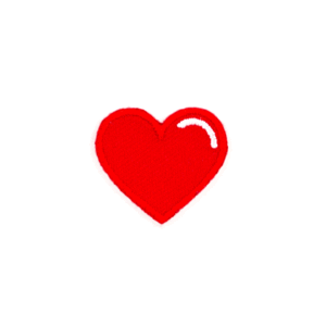 Red Heart Logo - TAT red heart sticker patch – Feliz Modern