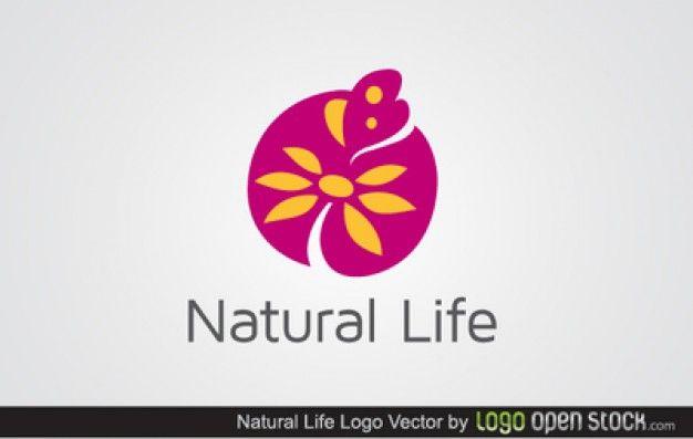 Yellow Floral Logo - Pink floral logo with yellow design Vector