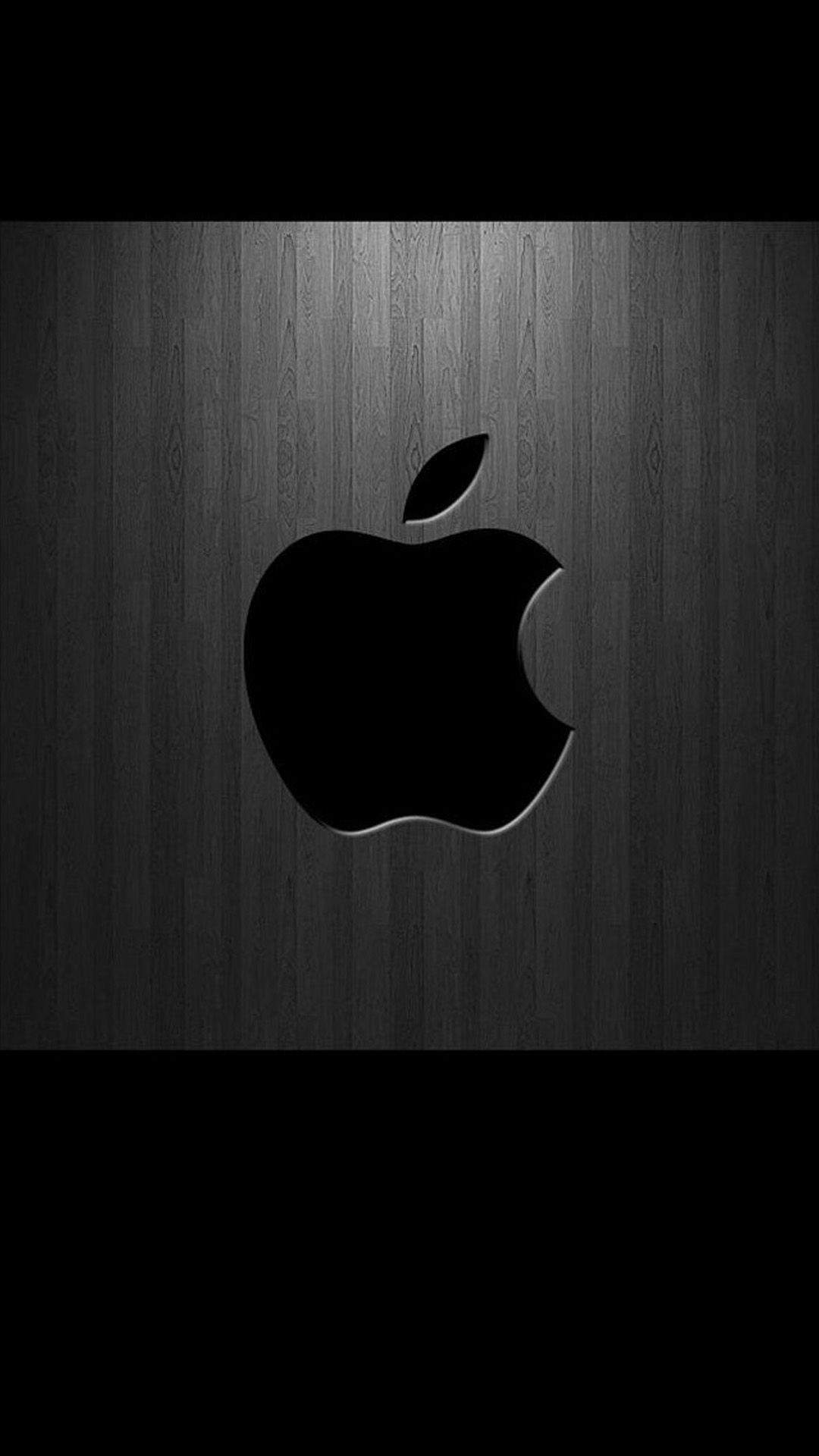 On Black Background iPhone Logo - Download Free Apple Logo Background for Iphone | PixelsTalk.Net