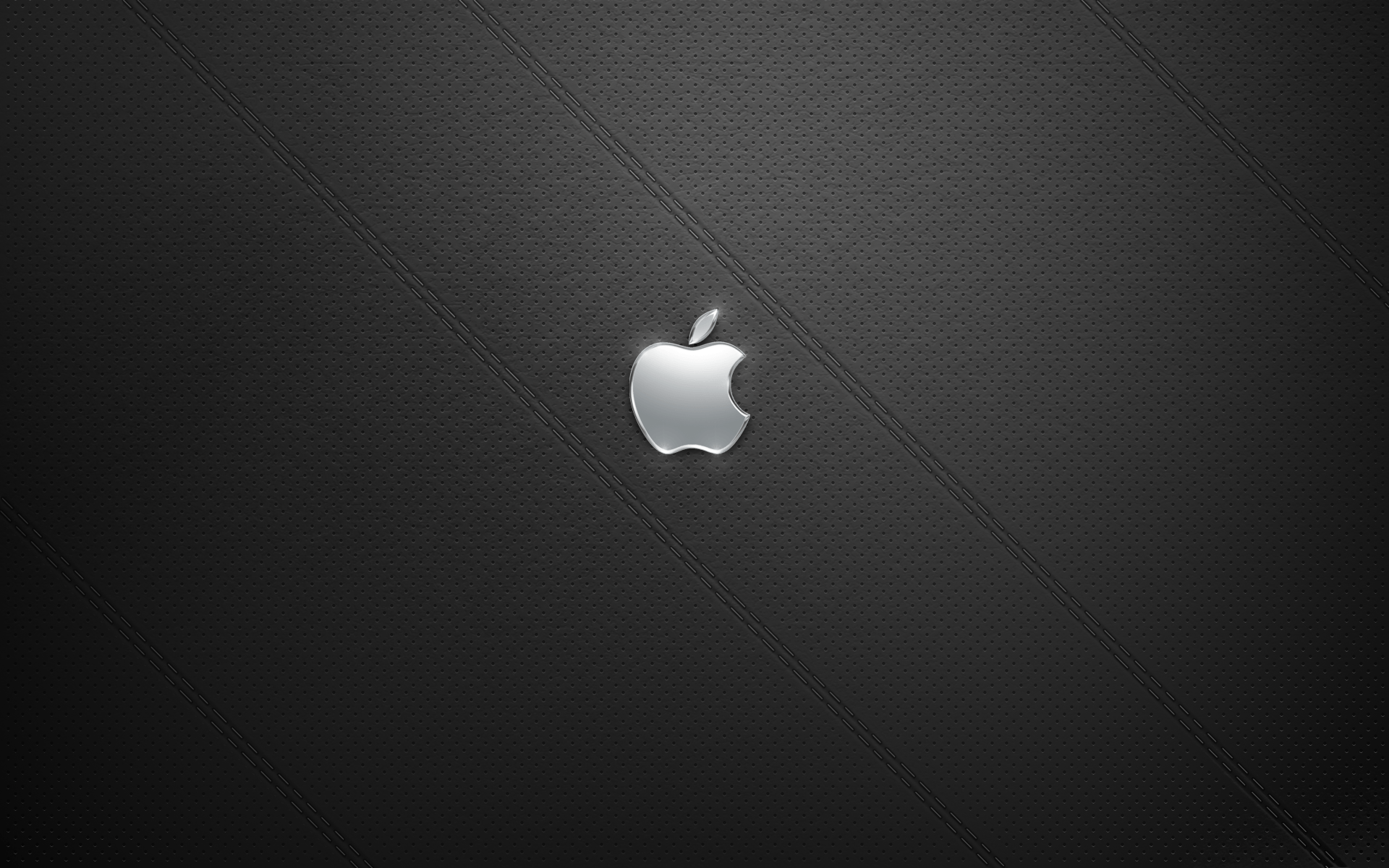 On Black Background iPhone Logo - The Art of Adam Betts Black Leather Apple Desktop Background
