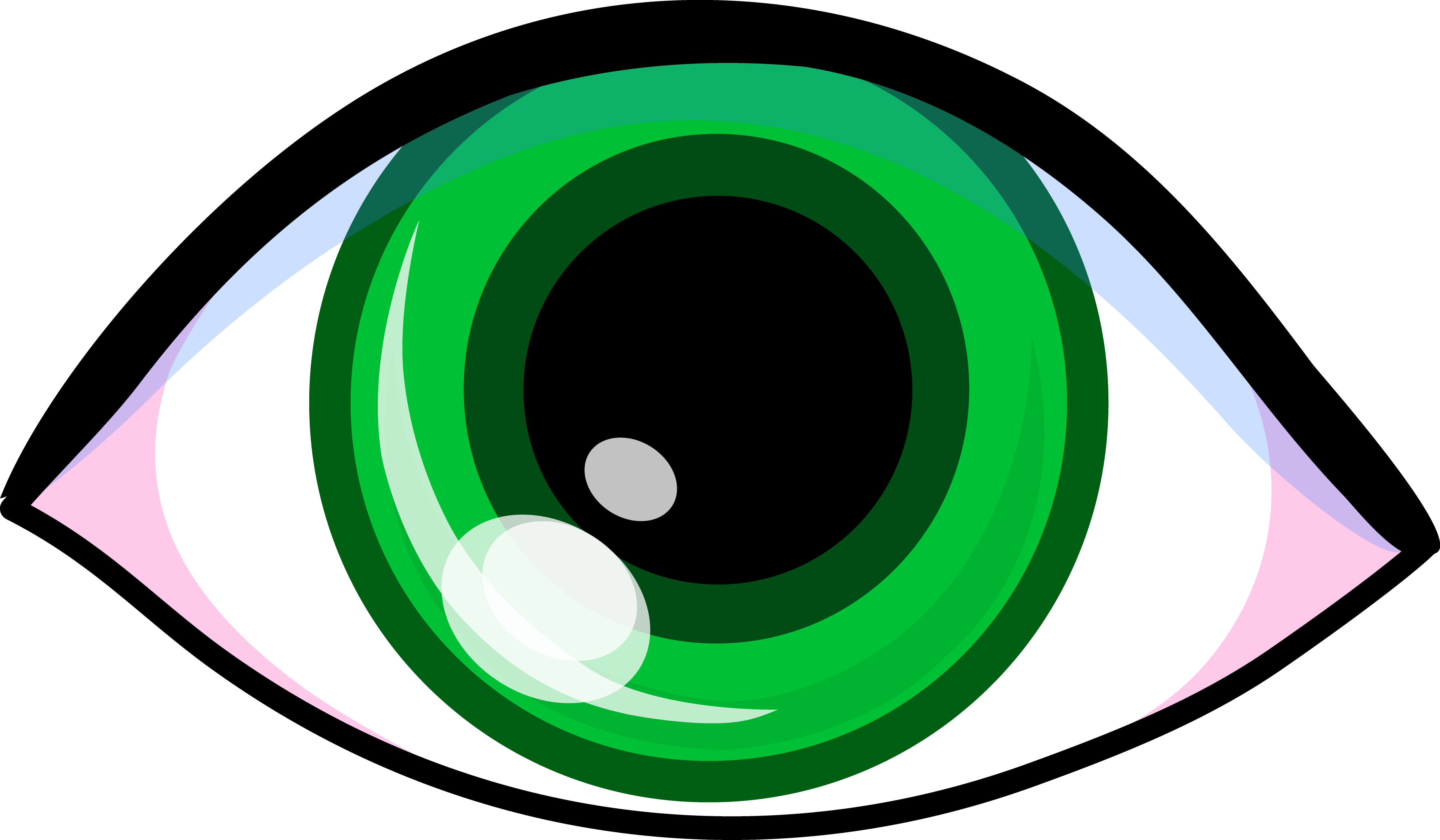 Black and White with Green Eye Logo - Eyeballs clipart download halloween - RR collections