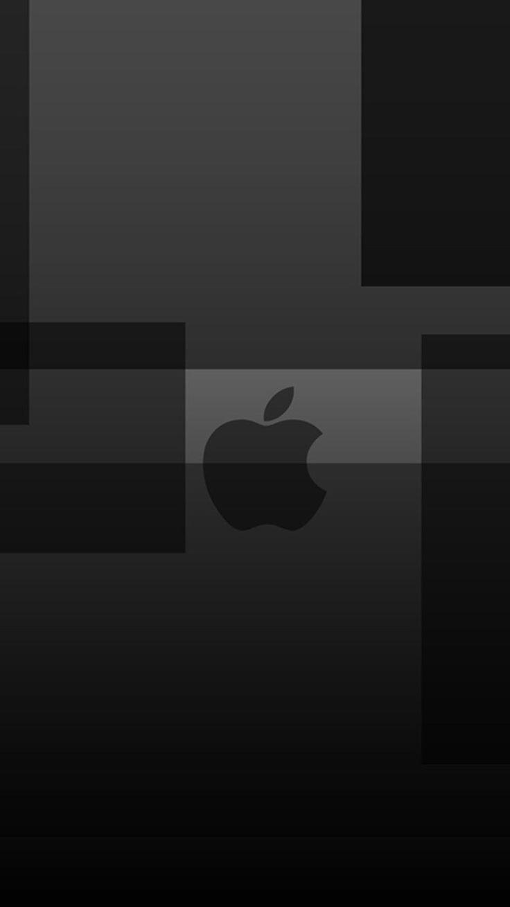 On Black Background iPhone Logo - Best Free Apple Logo iPhone Wallpaper