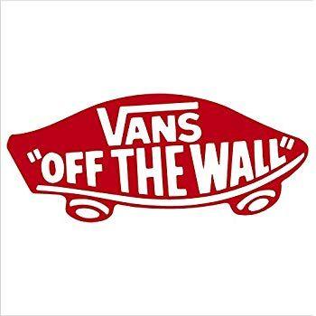 Red Vans Logo - Amazon.com: Vans Off The Wall Snowboard Bumper Sticker Decal (6 ...