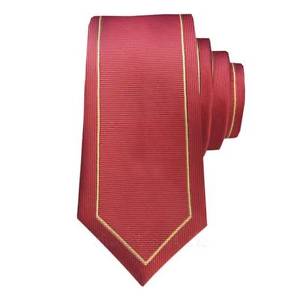 Red and Gold with Yellow Outline Logo - Red with Gold Yellow Outline Vintage Skinny Ties | Slim Neckties ...