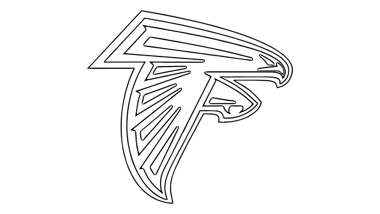 White Falcons Logo - How to Draw the Atlanta Falcons Logo (NFL) - YouTube