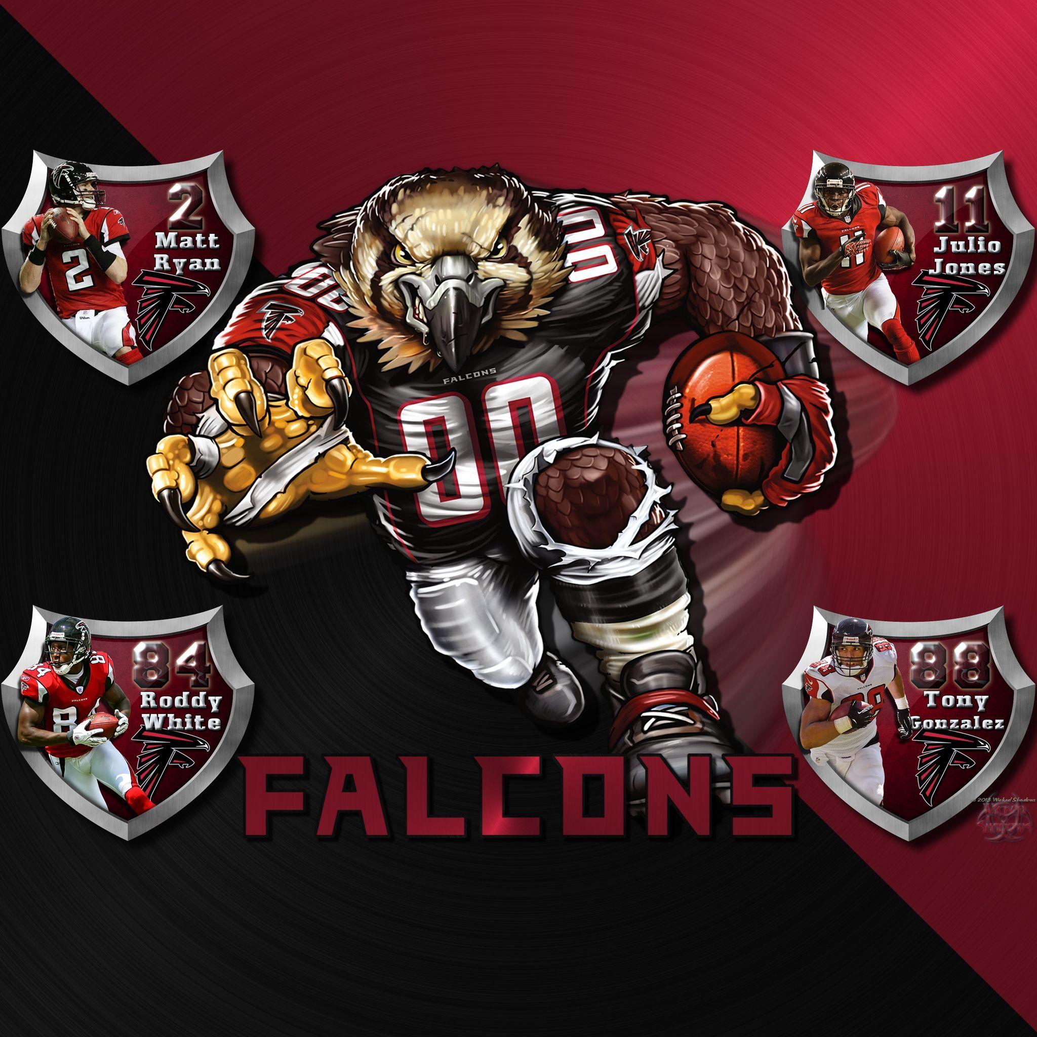 Atlanta Falcons Logo - Atlanta Falcons Logo Wallpaper | IPhone / iPod Touch | Ipad ...