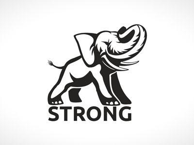 Elephant Logo - Strong & Modern Elephant Logo by Lobotz Logos | Dribbble | Dribbble