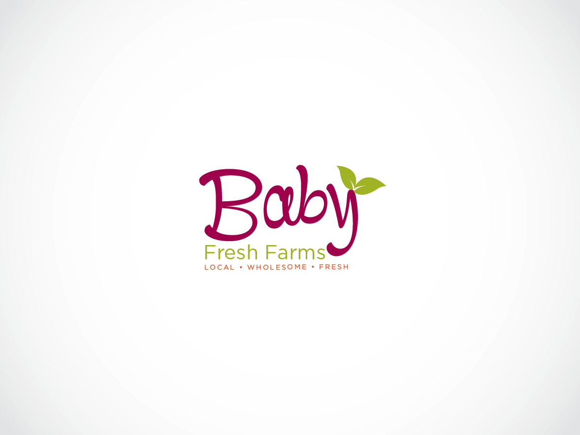 Baby Food Brand Logo - Feminine, Upmarket, Baby Logo Design for Baby Fresh Farms. Local