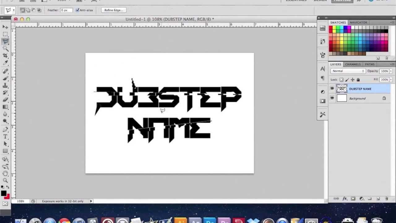 Cool Dubstep Logo - How to make a cool dubstep logo - YouTube