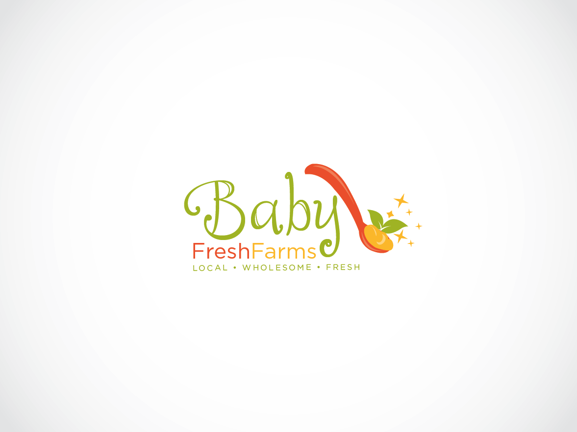 Baby Food Brand Logo - Feminine, Upmarket, Baby Logo Design for Baby Fresh Farms. Local ...