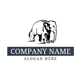 Black Elephant Logo - Free Elephant Logo Designs | DesignEvo Logo Maker
