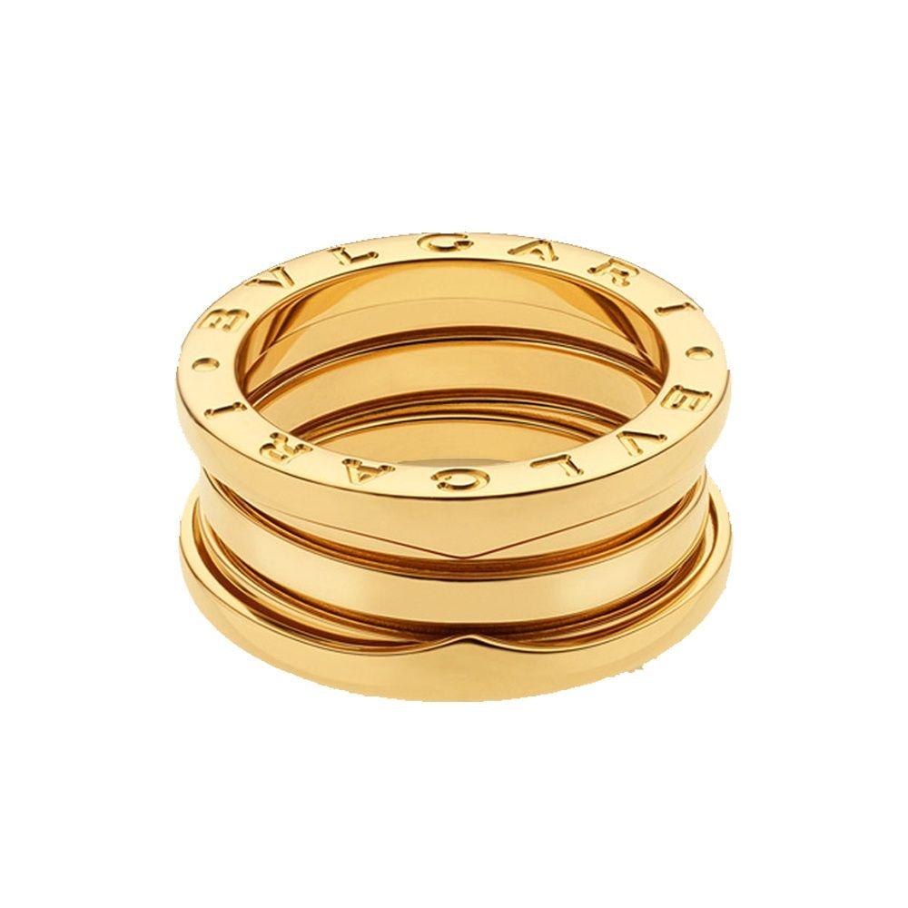 Bvlgari Gold Logo - Bvlgari B.Zero1 18ct Yellow Gold Three Band Ring at Berry's Jewellers