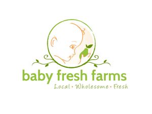 Baby Food Brand Logo - Feminine, Upmarket, Baby Logo Design for Baby Fresh Farms. Local ...