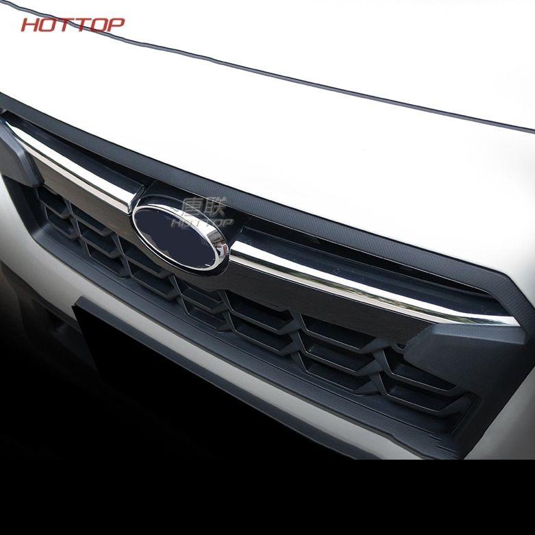 Subaru Grill Logo - Car cover Fit For Subaru XV 2018 ABS chrome front head grille racing ...