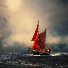 Red Sailing Ship Logo - Best Red Sails image. Sail away, Sailing ships, Sailing boat
