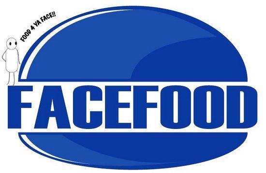 Blue Oval Food Logo - logo of Face Food, Colchester