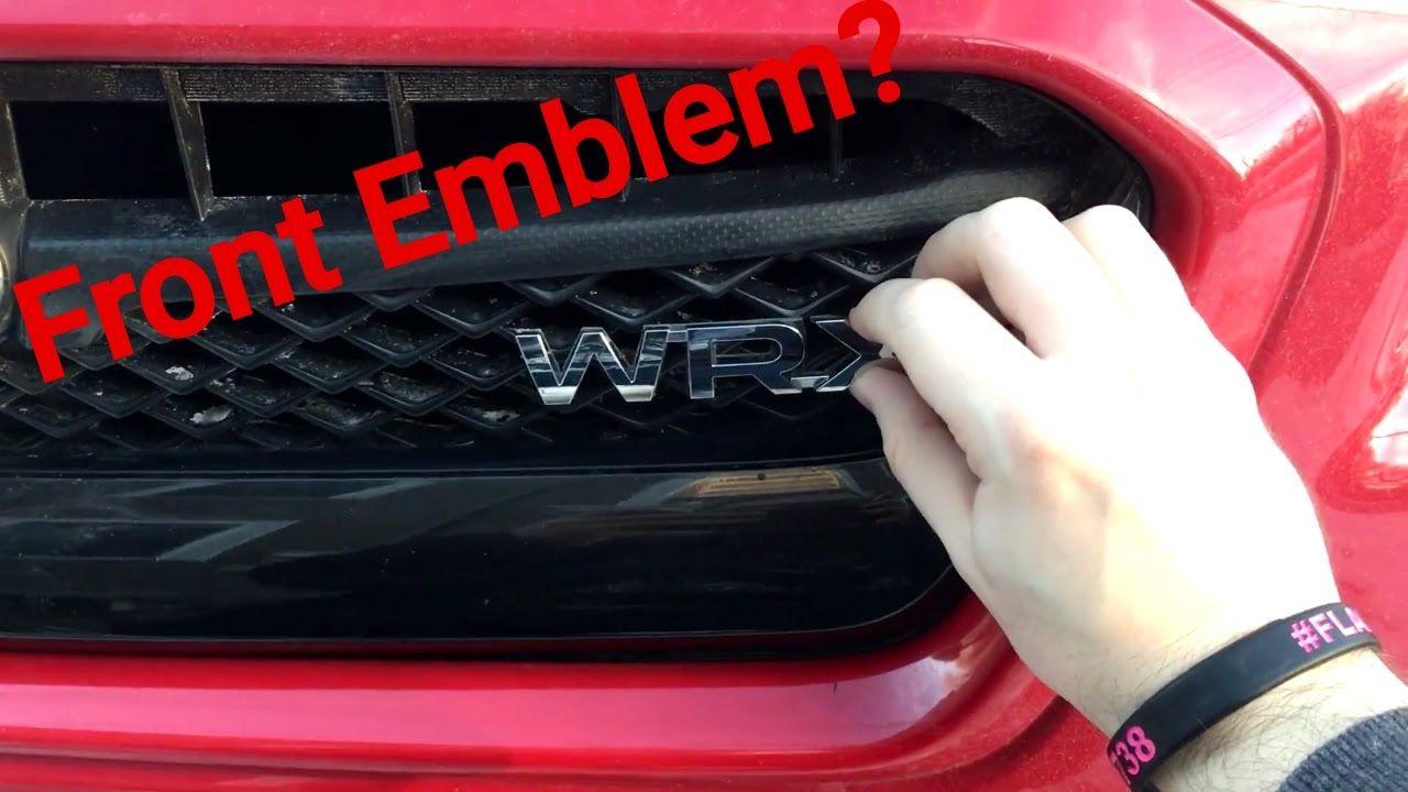 Subaru Grill Logo - WRX Front Emblem Install? - YouTube