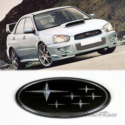 Subaru Grill Logo - BRAND NEW #16 Subaru Black Stars Front Grill JDM Emblem Badge WRX ...