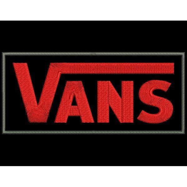 Red Vans Logo - Embroidery Patch VANS (Logo)