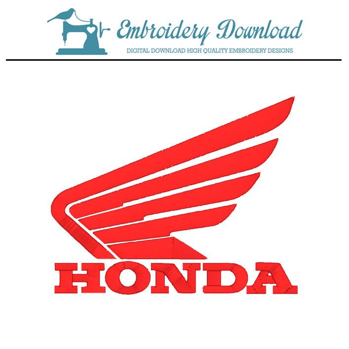 Honda Wing Logo - Honda wing logo motorcycles embroidery design instant download