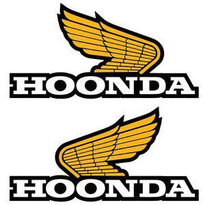 Honda Wing Logo - HOONING HONDA STICKER HOONDA RETRO CLASSIC HONDA WINGS LOGO PAIR | eBay