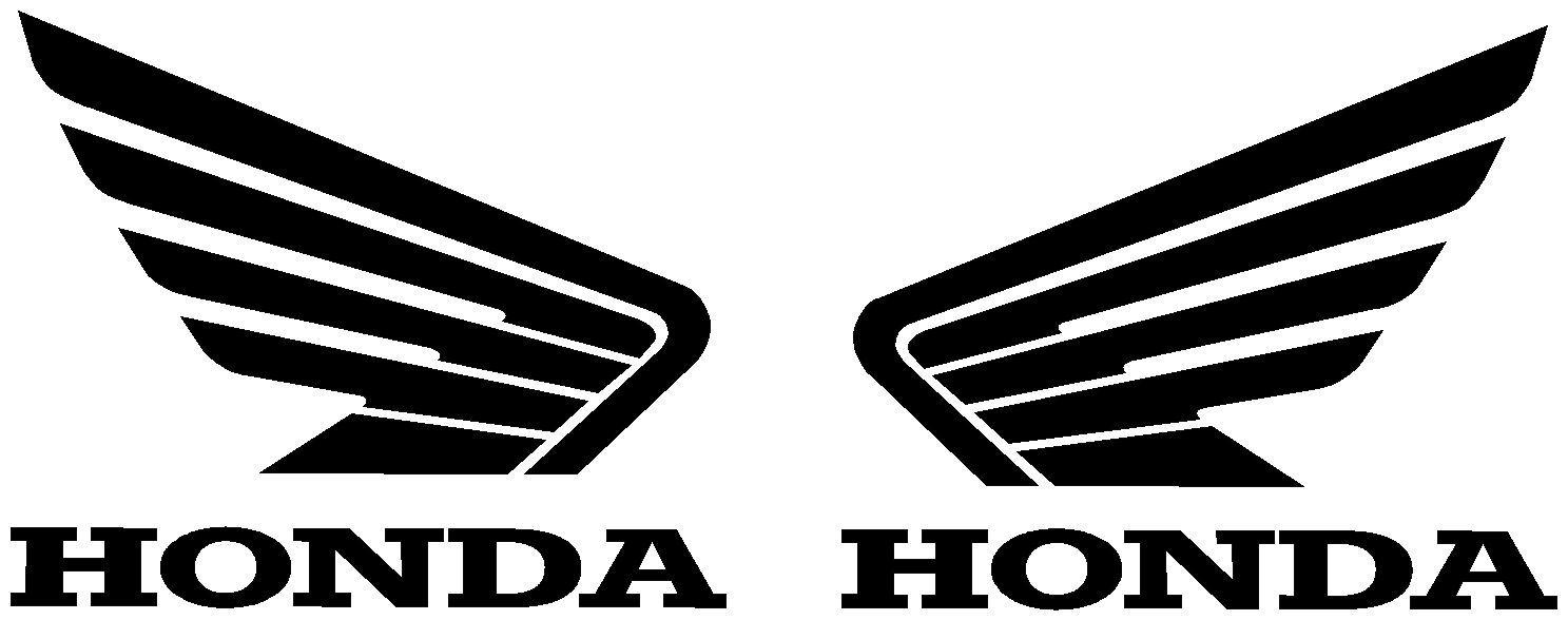 Honda Wing Logo - Honda double-winged logo. | Honda Logo | Cars, Stickers, Honda logo