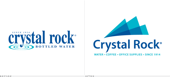 Water Brands Logo - Brand New: Like a (Crystal) Rock