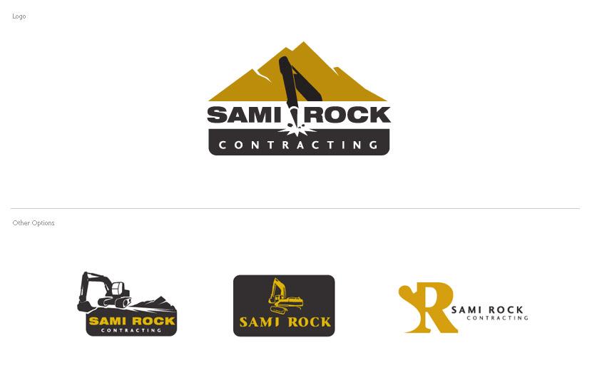 Rock Company Logo - Branding & Identity | Sami Rock Contracting | Cha-Ching Group
