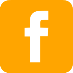 Orange Facebook Logo - Orange facebook 3 icon - Free orange social icons
