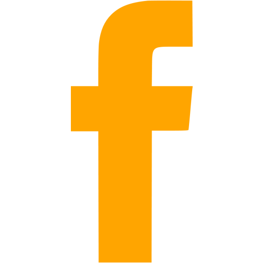 Orange Facebook Logo - Orange facebook icon - Free orange social icons