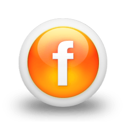 Orange Facebook Logo - social network, Logo, Sn, Facebook, Social icon