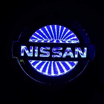 Cool Light Blue Logo - Amazon.com: 3D Blue Led NISSAN Logo Badge Light Car Trunk Emblem ...