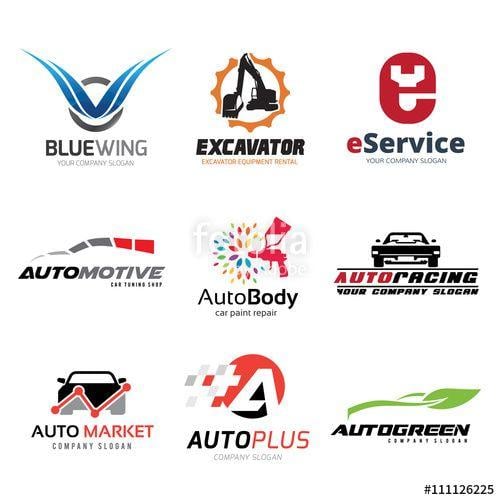 Rock Company Logo - Logo collection, logo set, automotive logo, skull logo, rock logo, wing