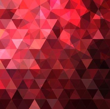 Abstract Red Triangle Logo - Abstract Triangles Design Vector Background Illustration PNG Image