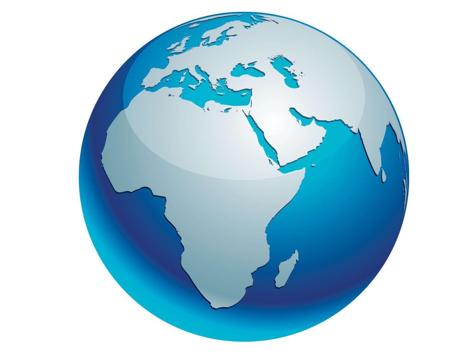 Blue World Globe Logo - D globe Logos
