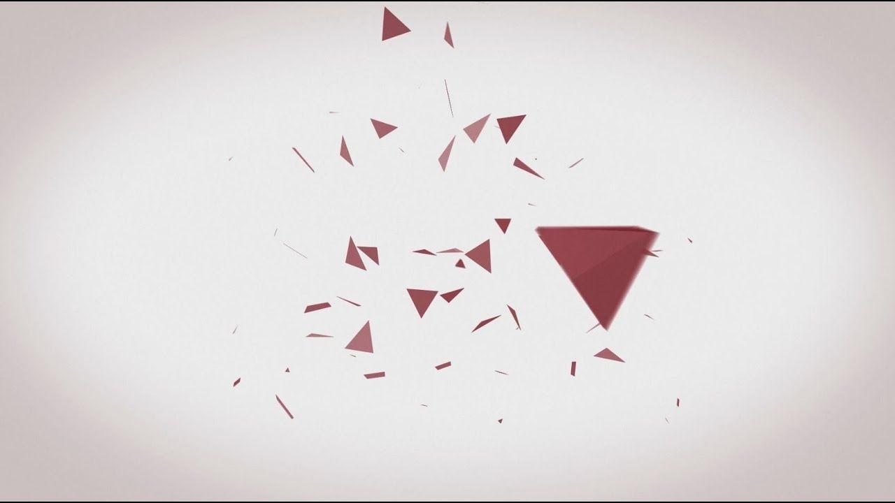 Abstract Red Triangle Logo - Abstract Triangles Logo Intro Animation AEX7