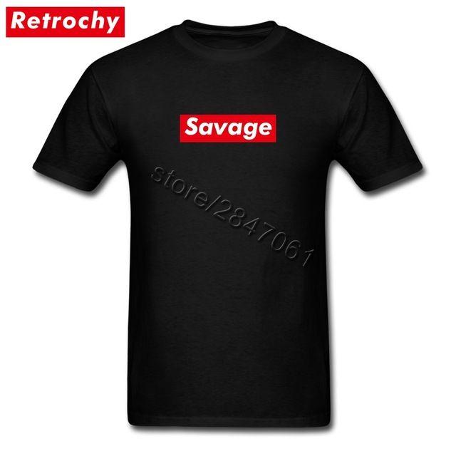 Savage Family Logo - Vintage Style Fashion Savage T Shirt Men's Paris Brand Short Sleeves ...