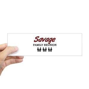 Savage Family Logo - Savage Love Bumper Stickers - CafePress