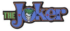 Joker Logo - THE JOKER logo with face STICKER **Free Shipping** batman sdc37 dc ...