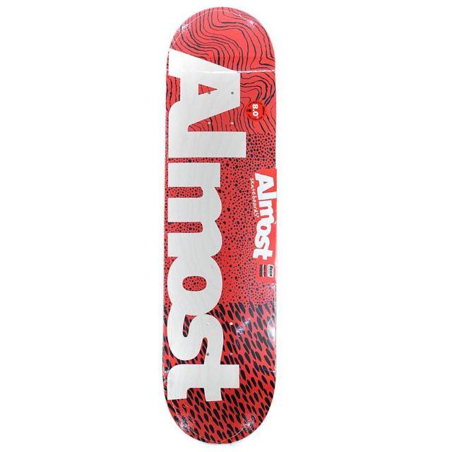 Almost Skateboards Logo - Almost Skateboards Ct Logo Skateboard Deck Red 8